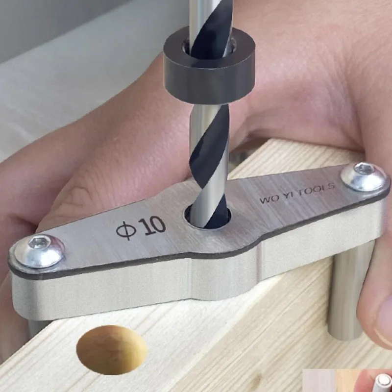 For precision drilling and dowel joinery, Woodworking Multi-Function Drill Guide Set 3-in-1 Self-Centering Clamp 9-Pack