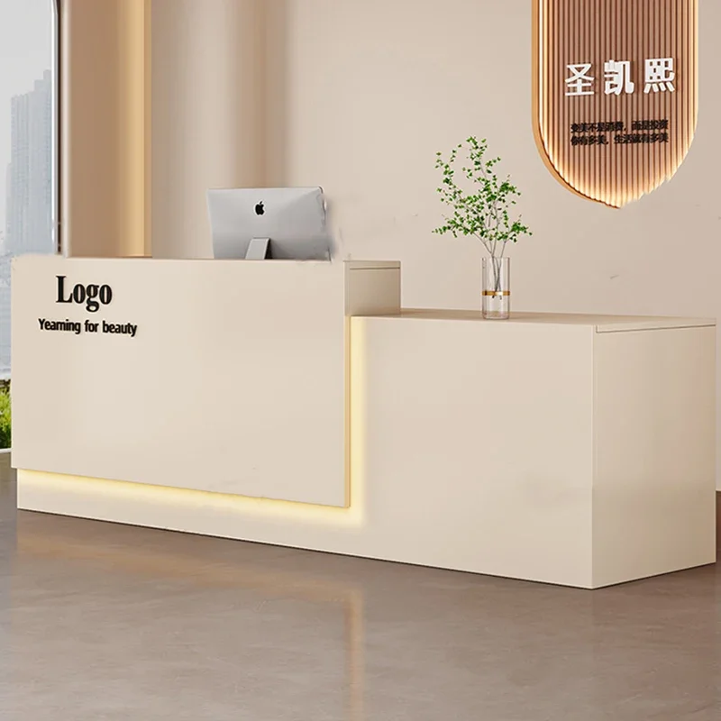 

Simple Modern Reception Desk Small Professional Design Cool Reception Counter Vintage Center Resepsiyon Masası Furniture Office