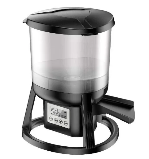 Fully automatic intelligent timed koi fish pond feeder