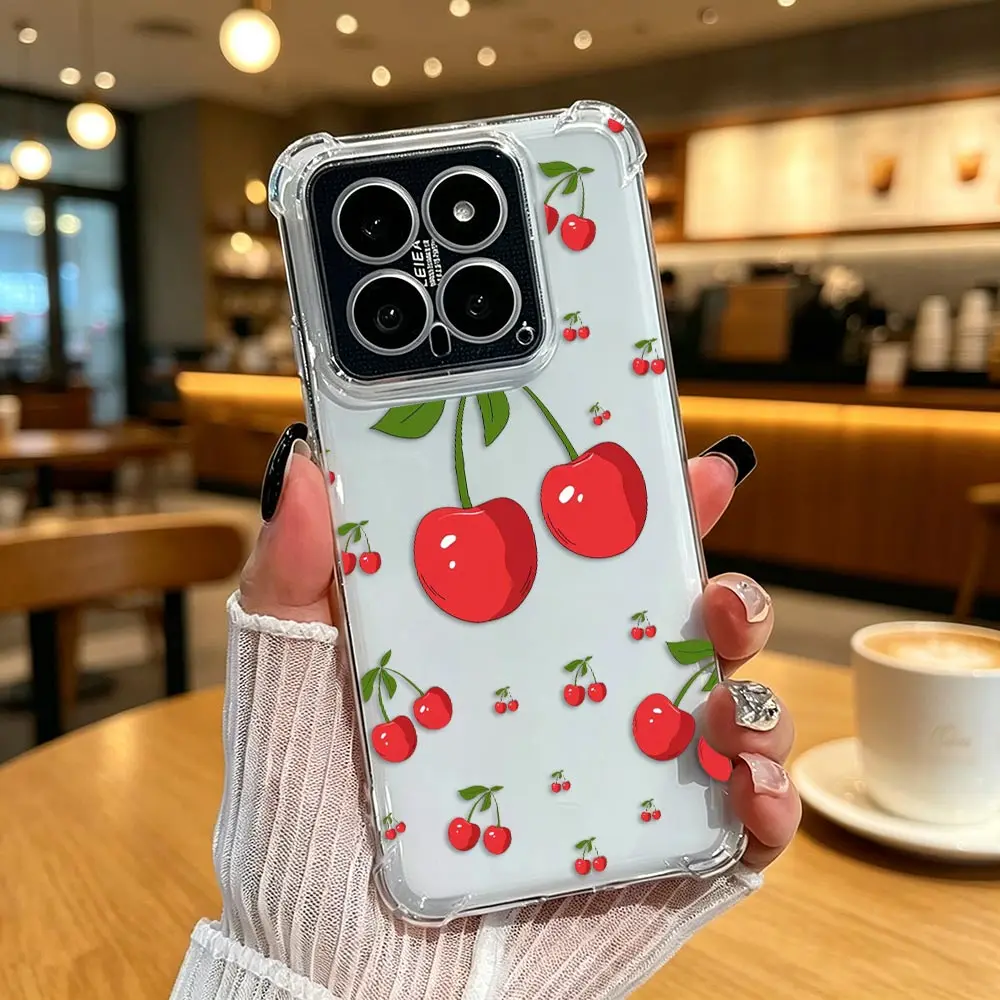 Clear Phone Case For Realme 7I 9 13 15T 16 C31 C33 C35 C53 C55 C71 C83 C85 GT 7 NOTE 80 NARZO 50 Cover Little Cherry Valentine