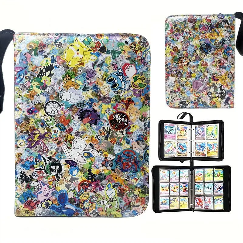 Pokémon 30th Anniversary PTCG Book Deluxe Leather Card Holder Transparent Inner Page with 9 Sections 50 Pages 900 Slots in Stock
