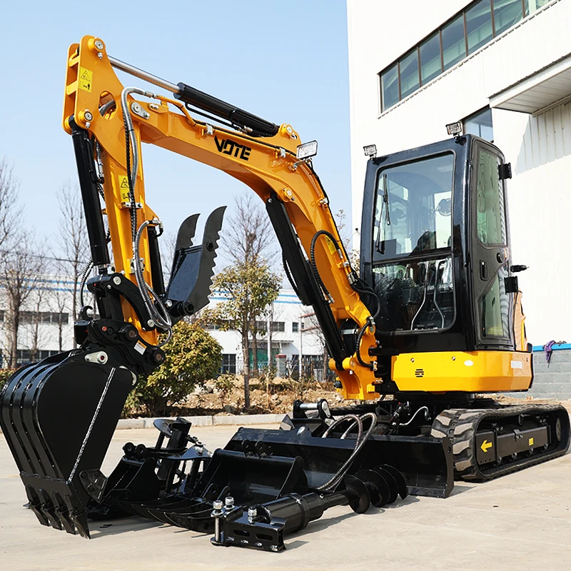 CE Excavator Mini China Crawler Excavator 3.5 Ton Handsome Appearance Long Boom Mini Digger Logo Customizable