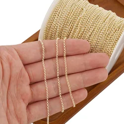 6 Feet 2mm 14K Gold Filled Rolo Chain, Wholesale Necklace Chain, Jewelry Making Supplies Free Shipping DIY Component Accessory