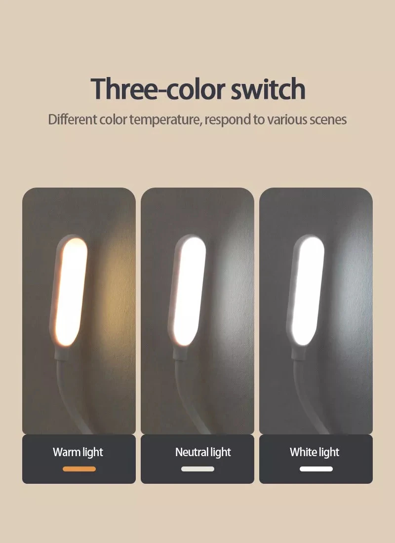 Small Led USB Desk Lamp Computer Keyboard Lamp Eye Protector Plugs Into Student Dormitory Portable Night Light