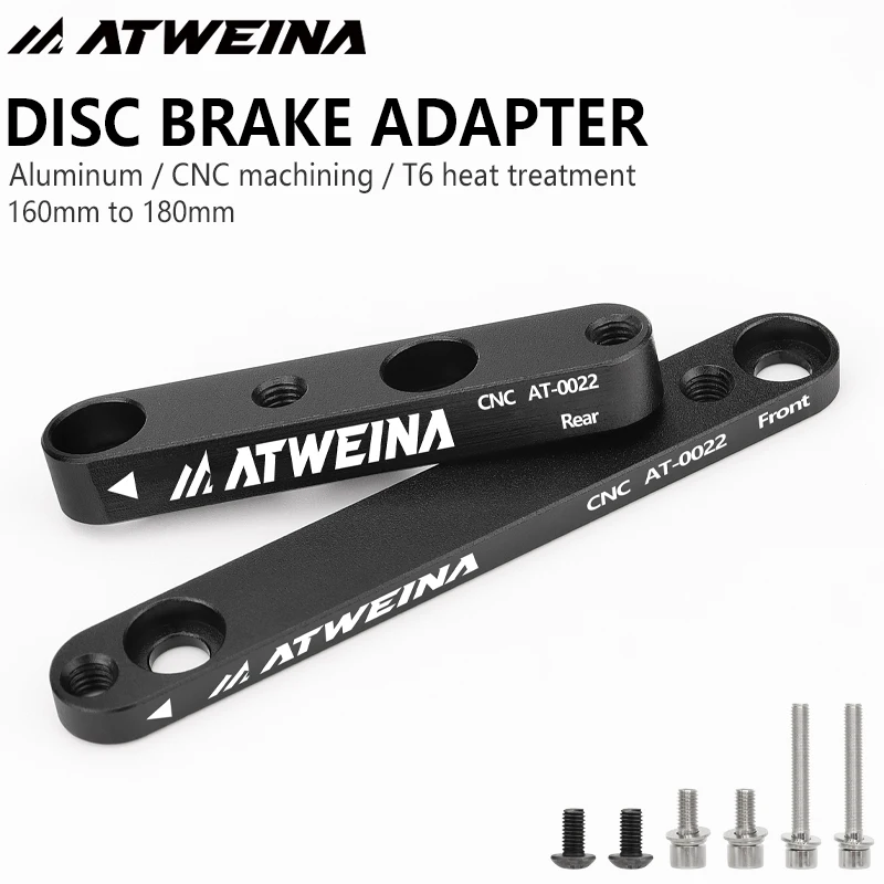 Atweina High-Strength Disc Brake Adapter Cnc Aluminum 160-180Mm Conversion Kit For Road Bike With Screws-image