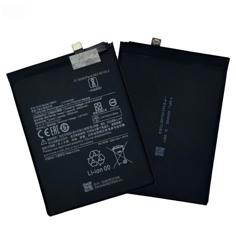 5000mAh BM53 Battery for Xiaomi 10T / 10T Pro Mi 10T Mi10T 10TPro Phone Batteries Large Capacity High Quality Bateria