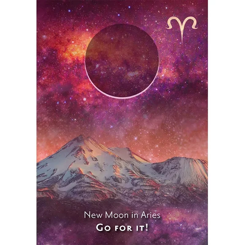 بطاقة أوراكل لعلم القمر، لعبة العرافة الصوفي، بطاقات الكهانة، عرض مصير التارو، سطح السفينة، النسخة الإنجليزية، لعبة اللوحة