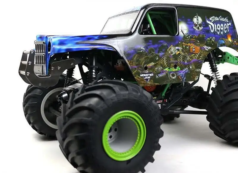 LOSI LMT Stainless Steel Front Anti-collision Bumper For 1/8 1/10 RC Car Bigfoot Off-road 4WD Solid Axle Monster Truck Parts