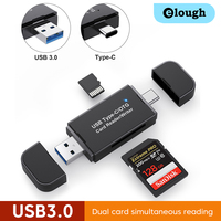 Elough SD TF Card Reader USB 3.0 To Type C High-speed Transmission Card Adapter For PC Laptop Mobile Phone Micro USB Card Reader