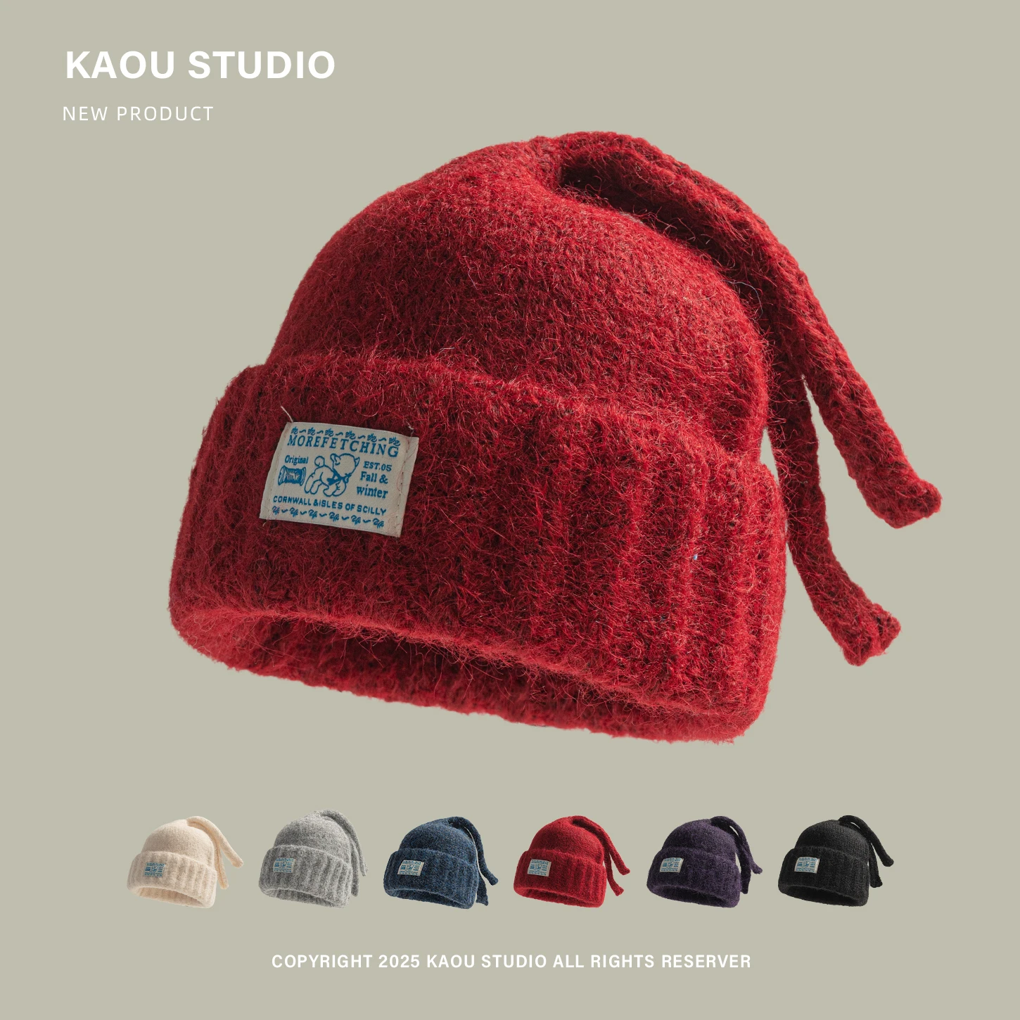 

Knitted Beanie for Men and Women, Thickened Warm Ski Beanie, Cold Weather Hat