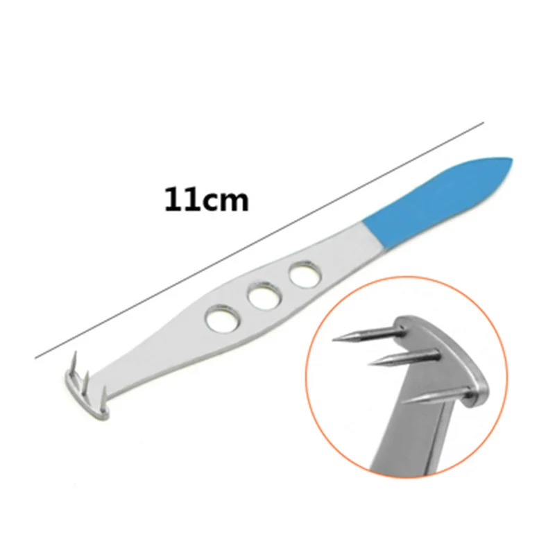 11cm Korean Hole Punch Titanium Alloy Single Piece Double Eyelid Tool Hole Locator Double Eyelid Measuring Device