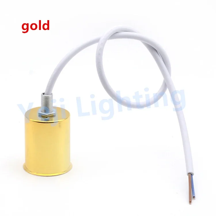 

gold E27 retro Vintage ceramics lamp holder Ceiling rose lamp cup for wall lamp chandelier DIY lighting accessories