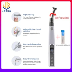 Chiave dinamometrica per impianto dentale portatile chiave dinamometrica 360 ° ruotata 50ncm 50 giri/min con viti da 16 pezzi strumenti di riparazione per odontoiatria