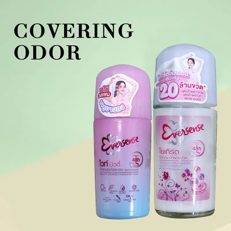 Thai Eversense Women's Roll-On Deodorant, Long-Lasting Freshness & Odor Control, Non-Greasy & Gentle Underarm Care