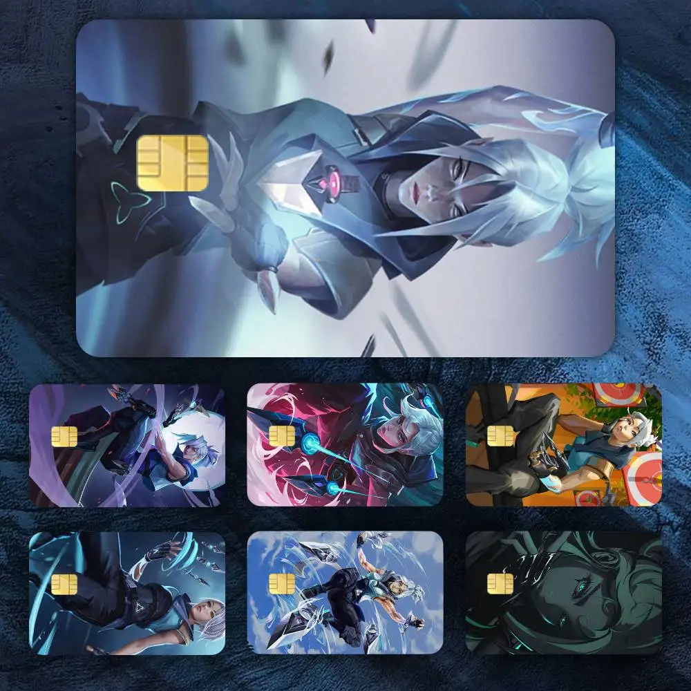 

Jett valorant Credit Card HD Stickers Easy to replace, change card style anytime as you like