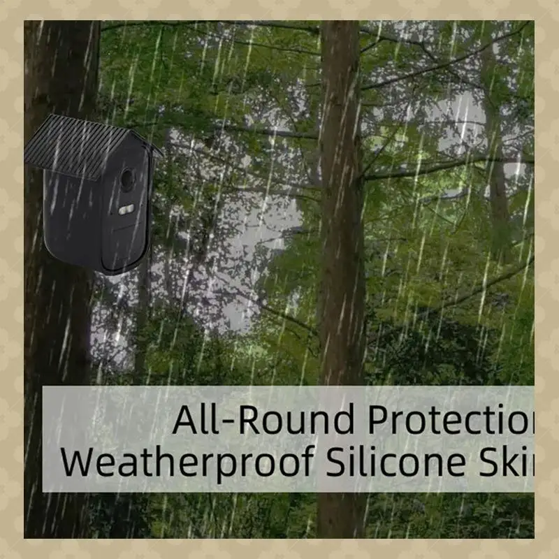 AB45 2PCS Silicone Protective Covers For Eufy Cam 2C 4K Wireless Security Camera Protective Case Waterproof Cover