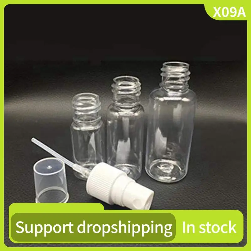 

X09A 10Pcs Beauty Transparent Plastic Perfume Empty Spray Bottle Small Travel Bottle With Fine Spray Bottle 20Ml