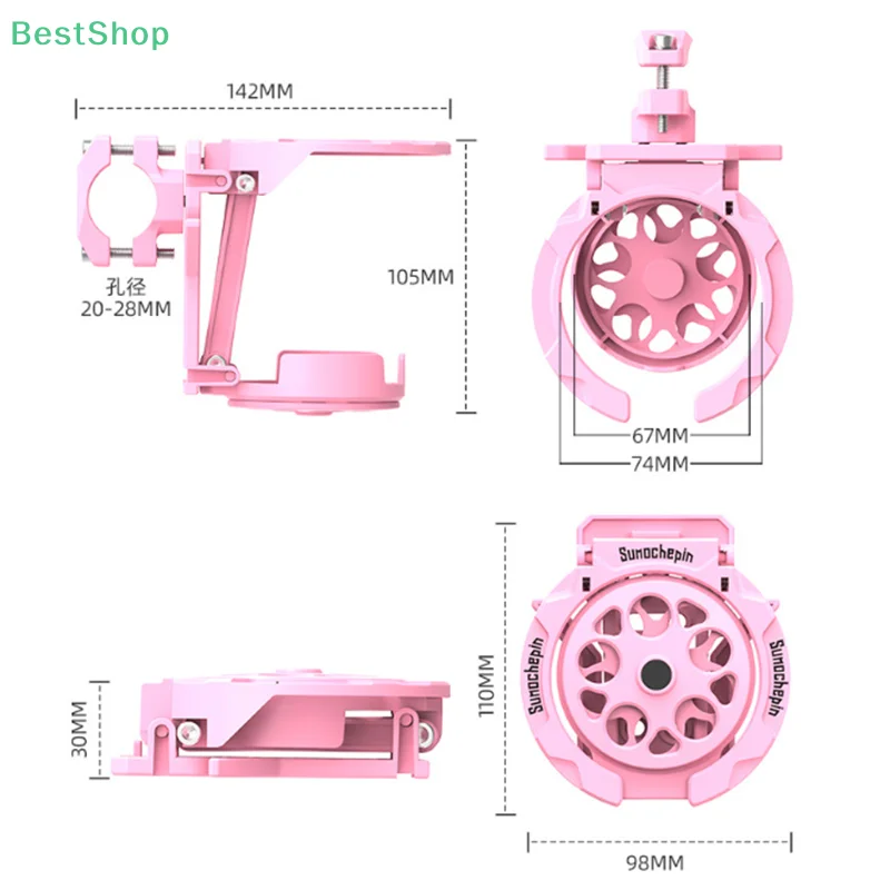 حامل أكواب عام للدراجات النارية، ملحقات معدلة، حامل غلاية زجاجة كوب ماء قابل للطي والتدوير