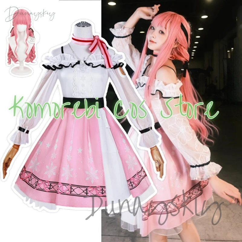

Игра Infinity Nikki, розовое милое платье, парики, костюм Лолиты, униформа для девочек и женщин, Хэллоуин, Рождество, индивидуальный заказ