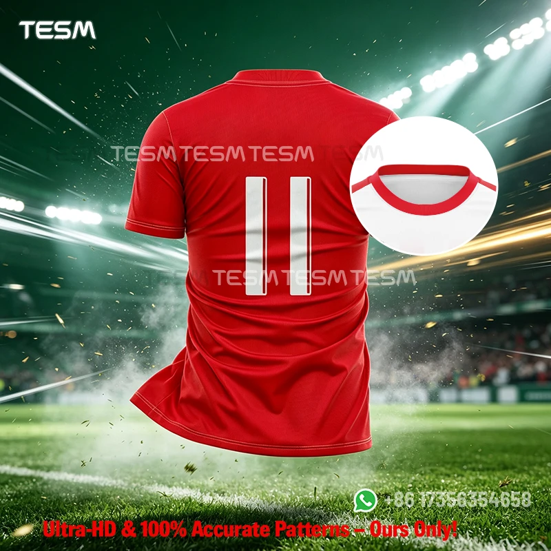 TESM Men Woman Fan Football Shirt Family Matching Soccer T-Shirt 3D Printed Short Sleeve Training & Match