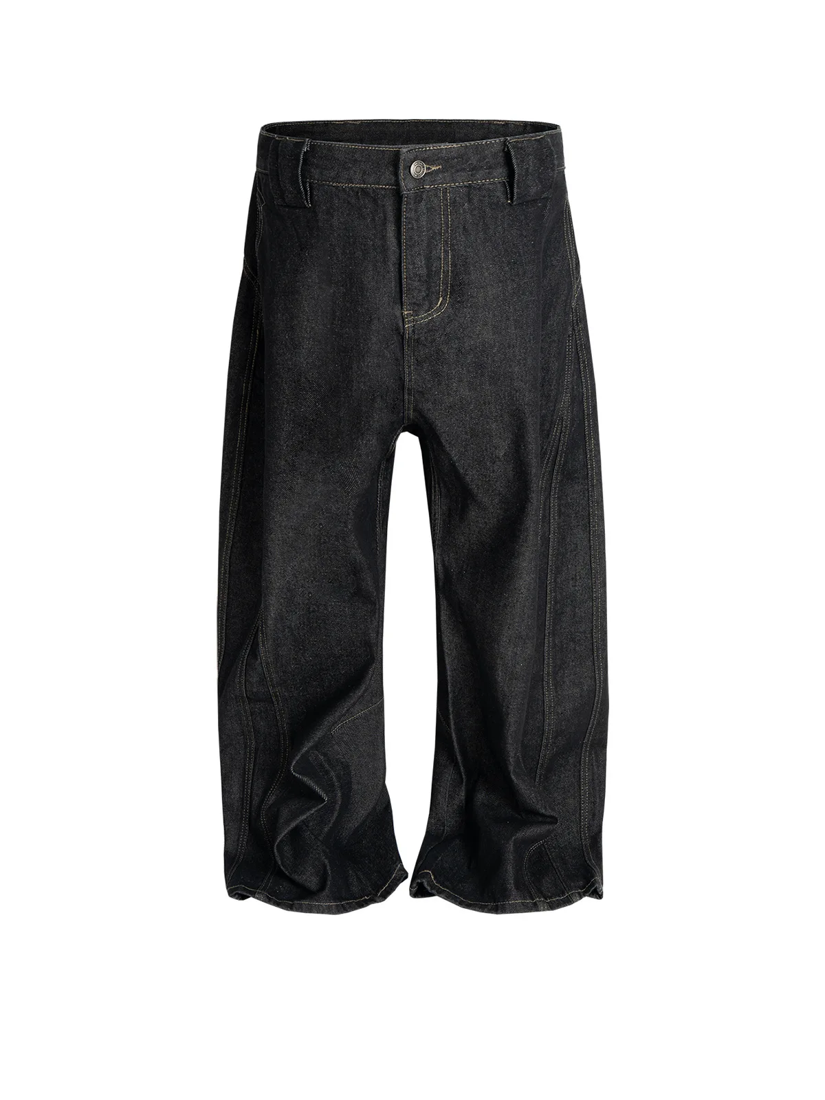 MIJKO جينز أمريكي عتيق Scimitar جينز دينم مرقع مفكك للرجال والنساء G6827 # #6