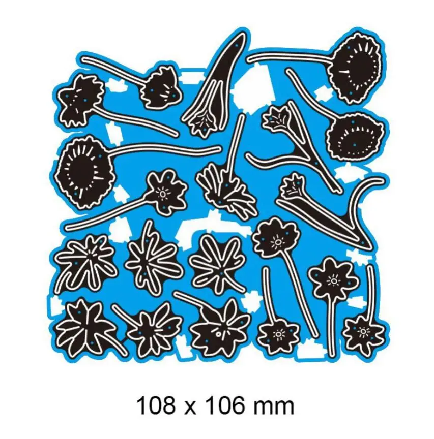 Kwiaty pozostawiają metalowe matryce do wycinania szablony do scrapbookingu papierowa karta albumu ozdobne rękodzieło szablon do wytłaczania szablony