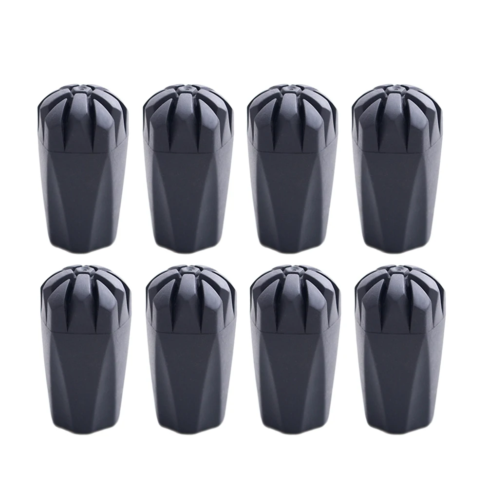 

8 pcs Trekking Cane Tip Durable Lightweight Protector Hiking Walking Stick Head Replacement Outdoor Camping Gear