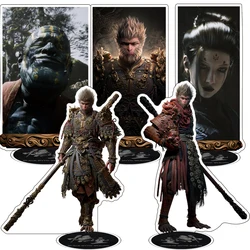 15CM Black Myth WuKong Arcylic Stand Desk Decor Figures Keyrings Accessories