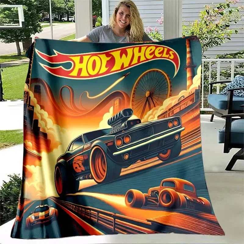 Hot Wheels Cars printed blanket bedroom living room home decor picnic blanket children's room bed blankets luxury birthday gift