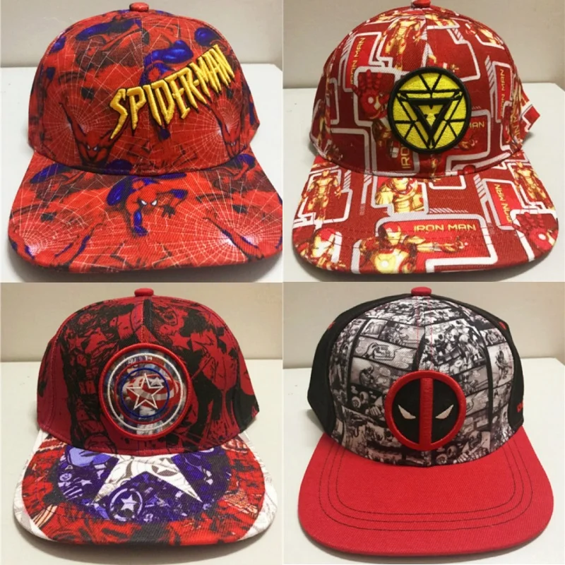 

New Genuine Marvel Series Anime Movie Merchandise Hip Hop Hat Baseball Cap Sun Hat Peaked Cap Holiday Gift In Stock