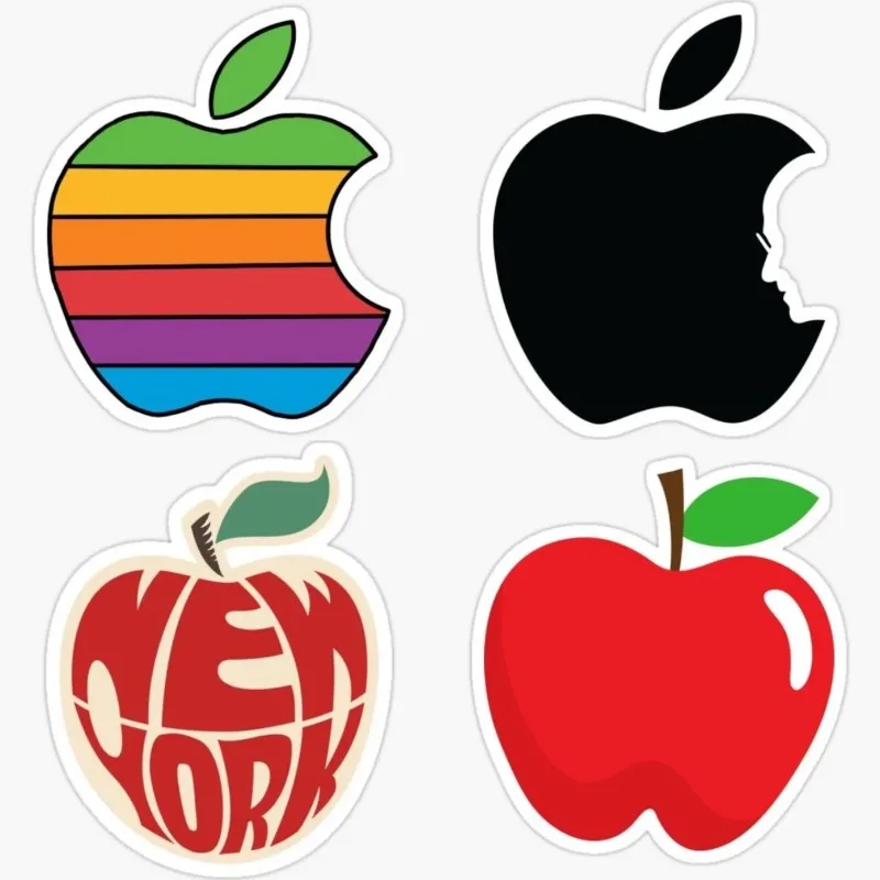 Car Stickers decals  Apple Sticker Laptop DECAL 80s\' Retro Logo for Windows, Cars, Trucks, Tool Boxes, laptops, MacBook