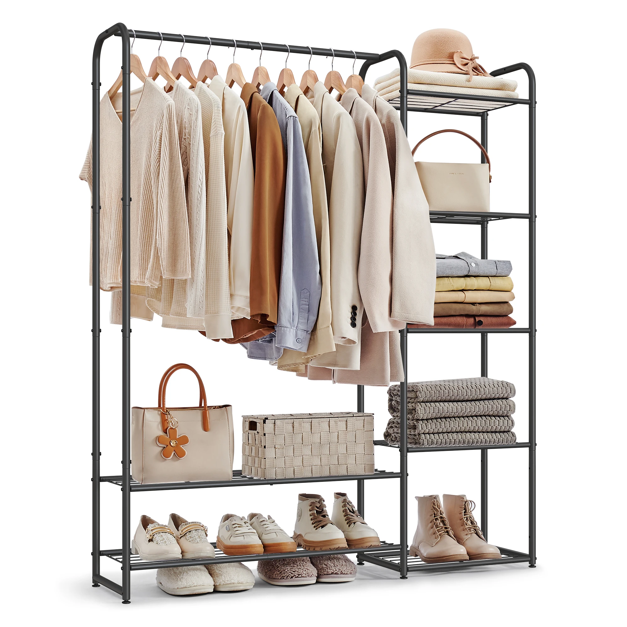 

Exquisite coat rack closet with storage rack from China