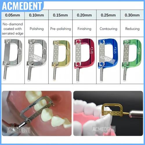 Imagen 2 del producto Sistema IPR de ortodoncia Dental, reducción de esmalte interproximal, sierra de tira automática, acabado de pulido, mango de rebanada de contorno
