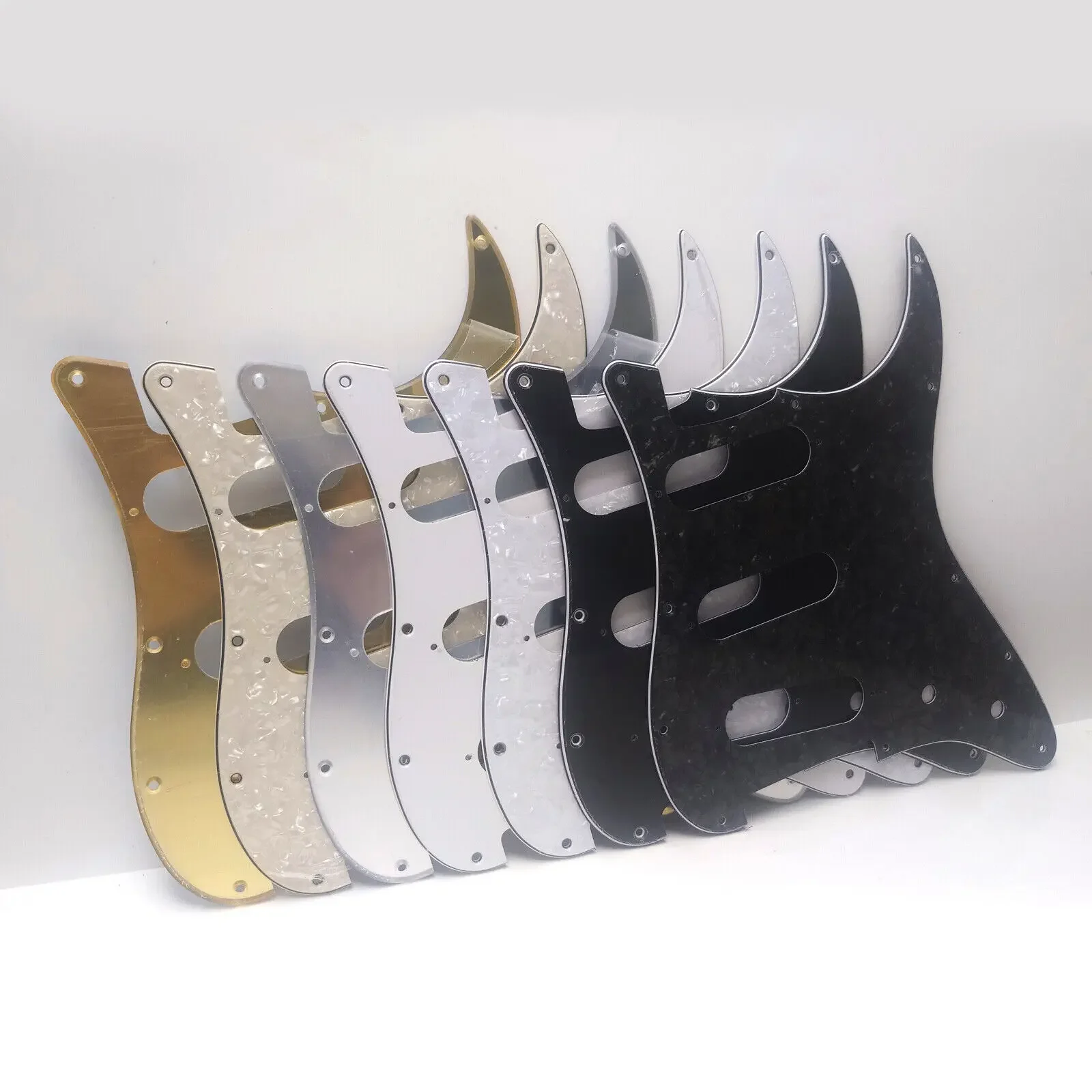 SSS Guitar Pickguard 11 Hole Tri-Sonic Pickups Guitar Scratch Plate For USA/Mexican ST Electric Guitars Replacement Parts