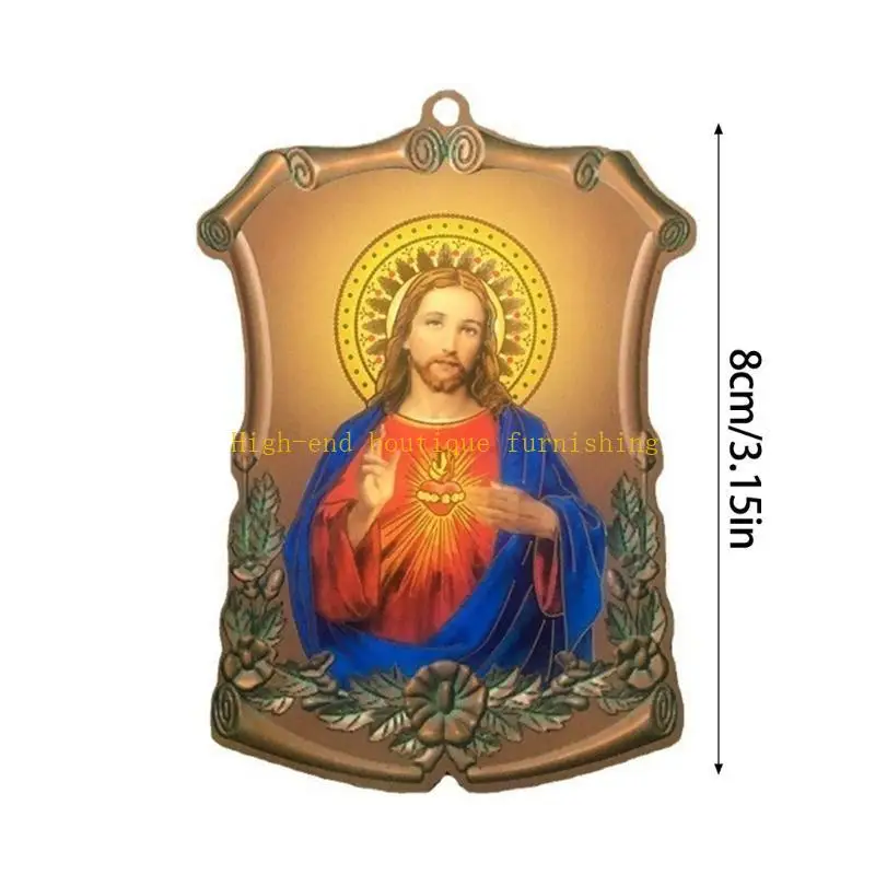 (10pcs) Acrylic Religious Figures Christian Ornaments Christian Gift Necklace Pendant For Home Decoration Waterproof Art view 6