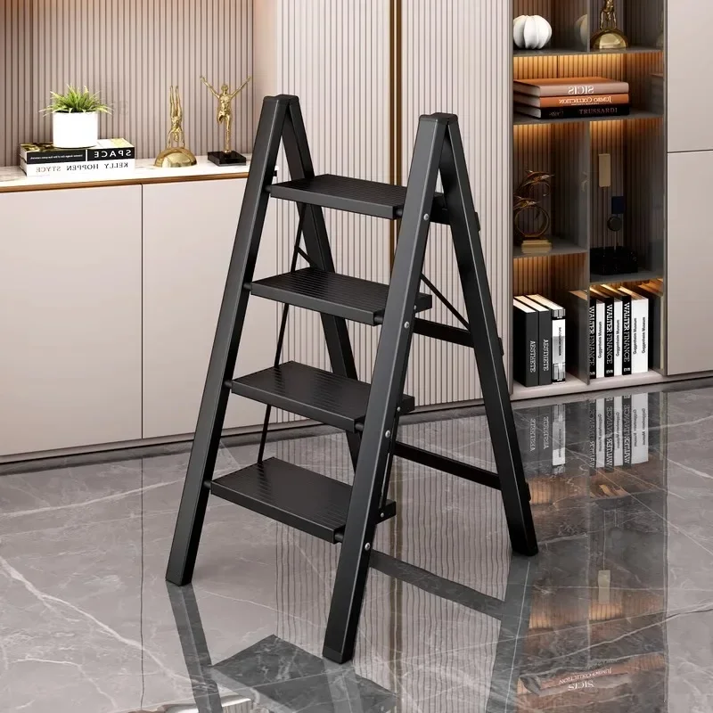 

Multifunctional Household Step Ladders Folding Stairs Thickened Aluminum Alloy Portable Herringbone Ladder 3/4/5 Step Stool T