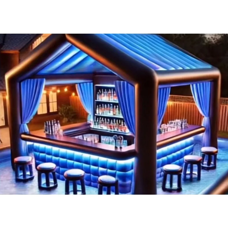

Inflatable Bar, Movable Inflatable Pool Bar, Party Gathering Children's Play Naughty Fort