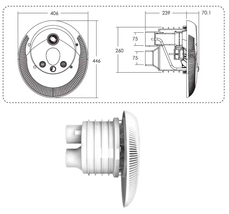 ABS Material Counter Current Swim Jet Endless Swim Training Machine for Swimming Pool