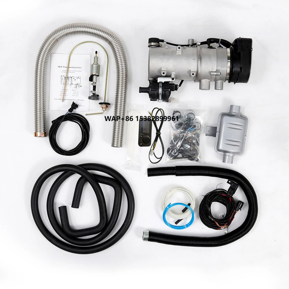 

JP 9kw Water Heater for Truck Bus Boat-24v/12v With Digital Display Thermostat for Heating Fuel System