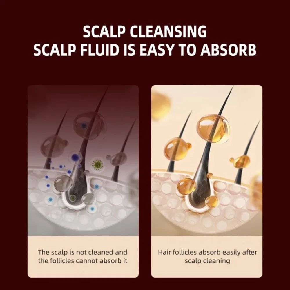 30ML Scalp Applicator Comb Hygienic EMS Microcurrent Pulse Essential Oil Guiding Massager Repeatable Washable