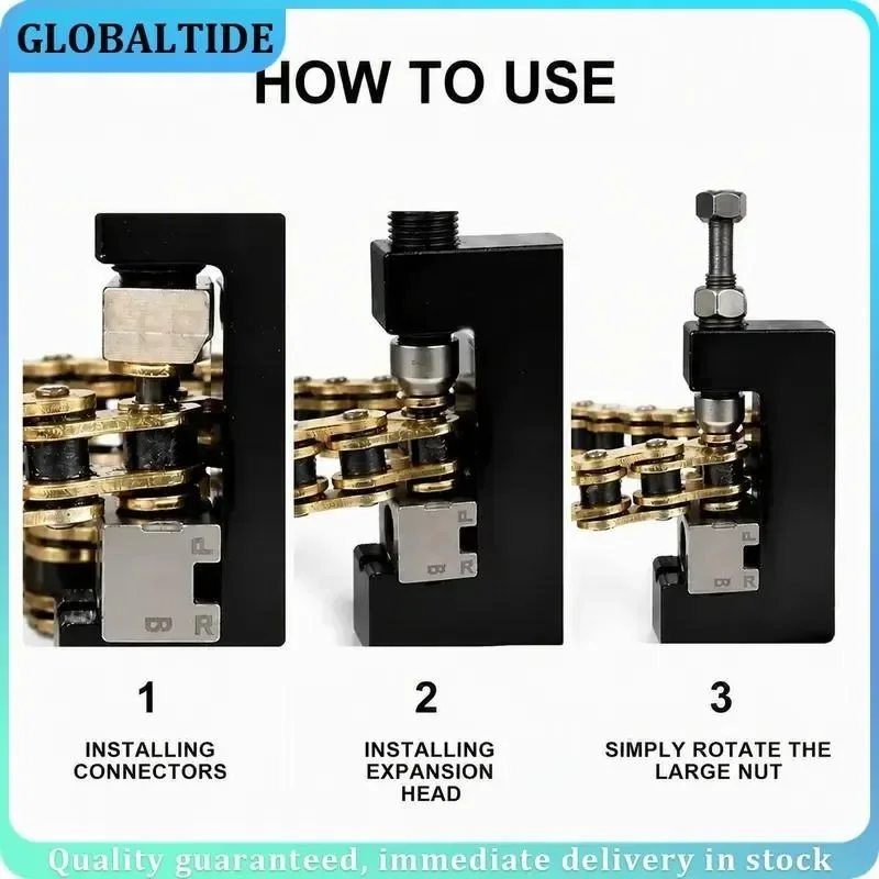 Motorcycle Oil Seal Chain Cutter Drilling Chain Link Installation Tool Riveting Chain Expander Reaming Chains Remover