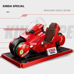 Technical Motorcycle Japanese Anime Akira Kaneda Motobike Classic Model Building Blocks Bricks Kid Gift Diy Toys Set