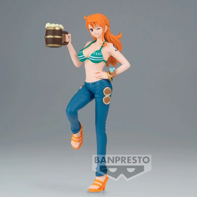 100% Original In Stock Bandai BANPRESTO One Piece Banquet Nami Anime Action Figure Toy Gift Model Collection Hobby