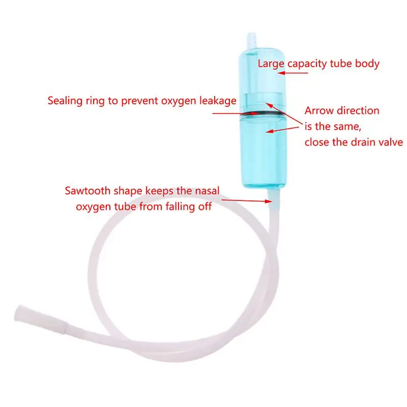 New Oxygen Tubing Connector Oxygen Generator Oxygen Tube Water Collector Oxygen Tube Accessory For Healthy Care Oxygen