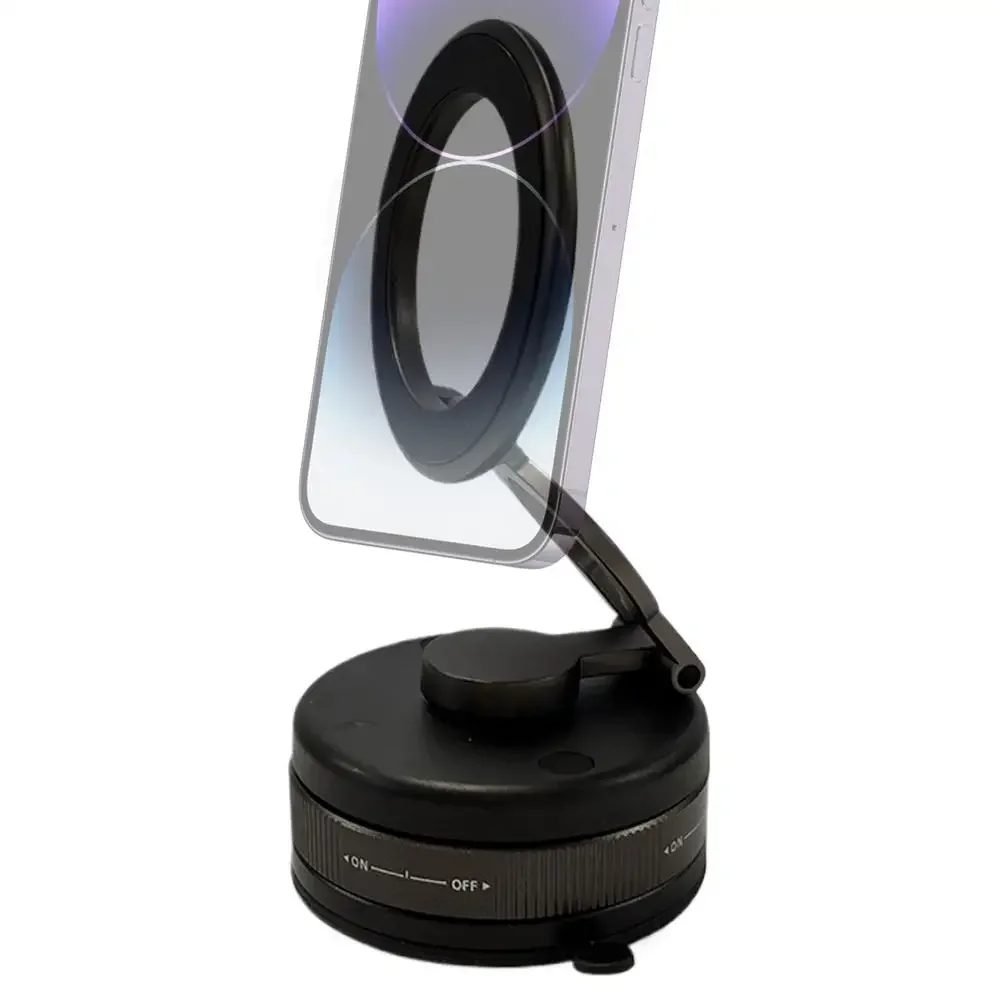 Magsafe 차량용 휴대폰 홀더용 흡입 컵 진공 자석 휴대폰 홀더 360 °   회전 및 접이식 휴대폰 홀더