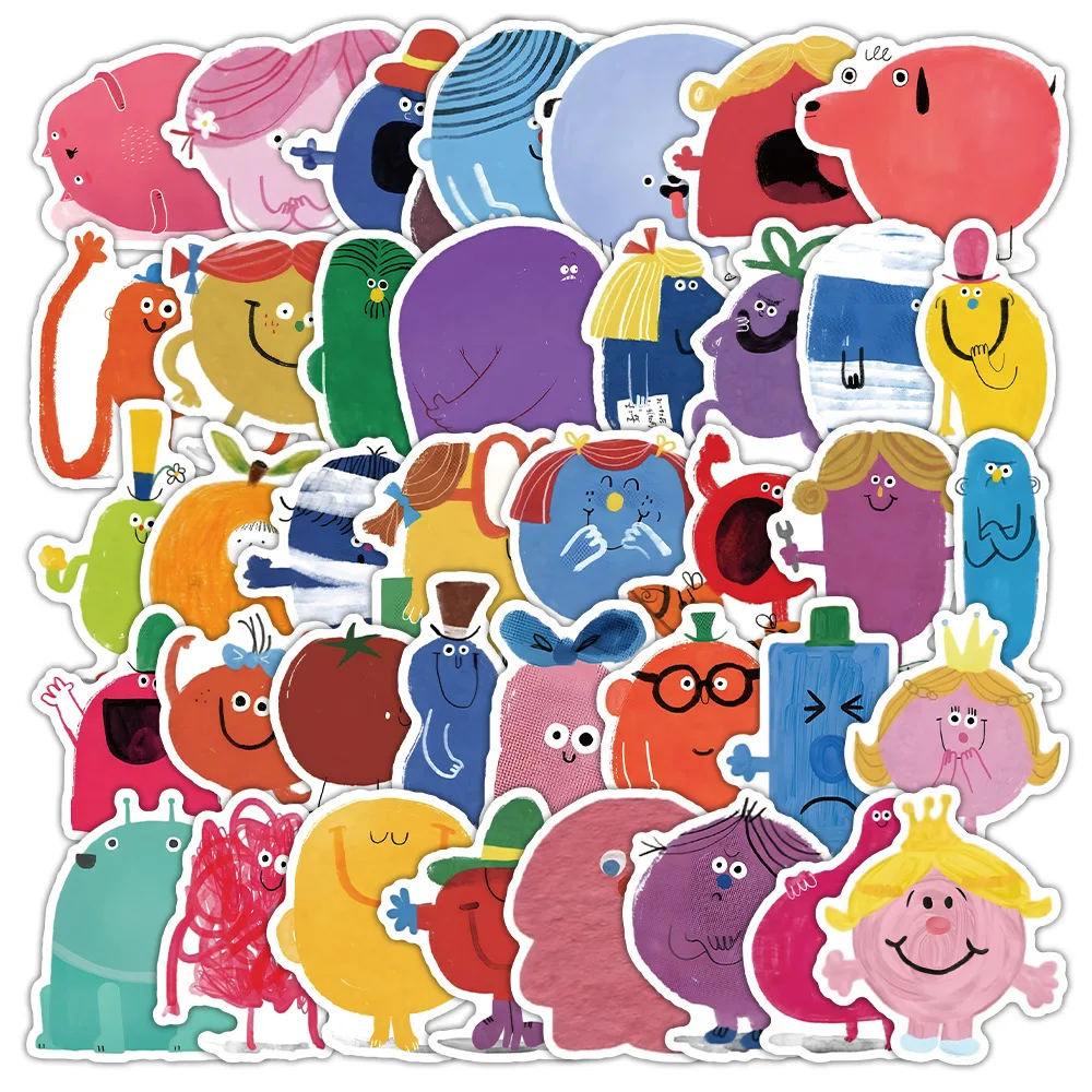 

10/30/48PCS Cartoon Fun Illustration Stickers Graffiti Decoration Mobile Phone Case Notebook Water Cup DIY Toy Gift Stickers