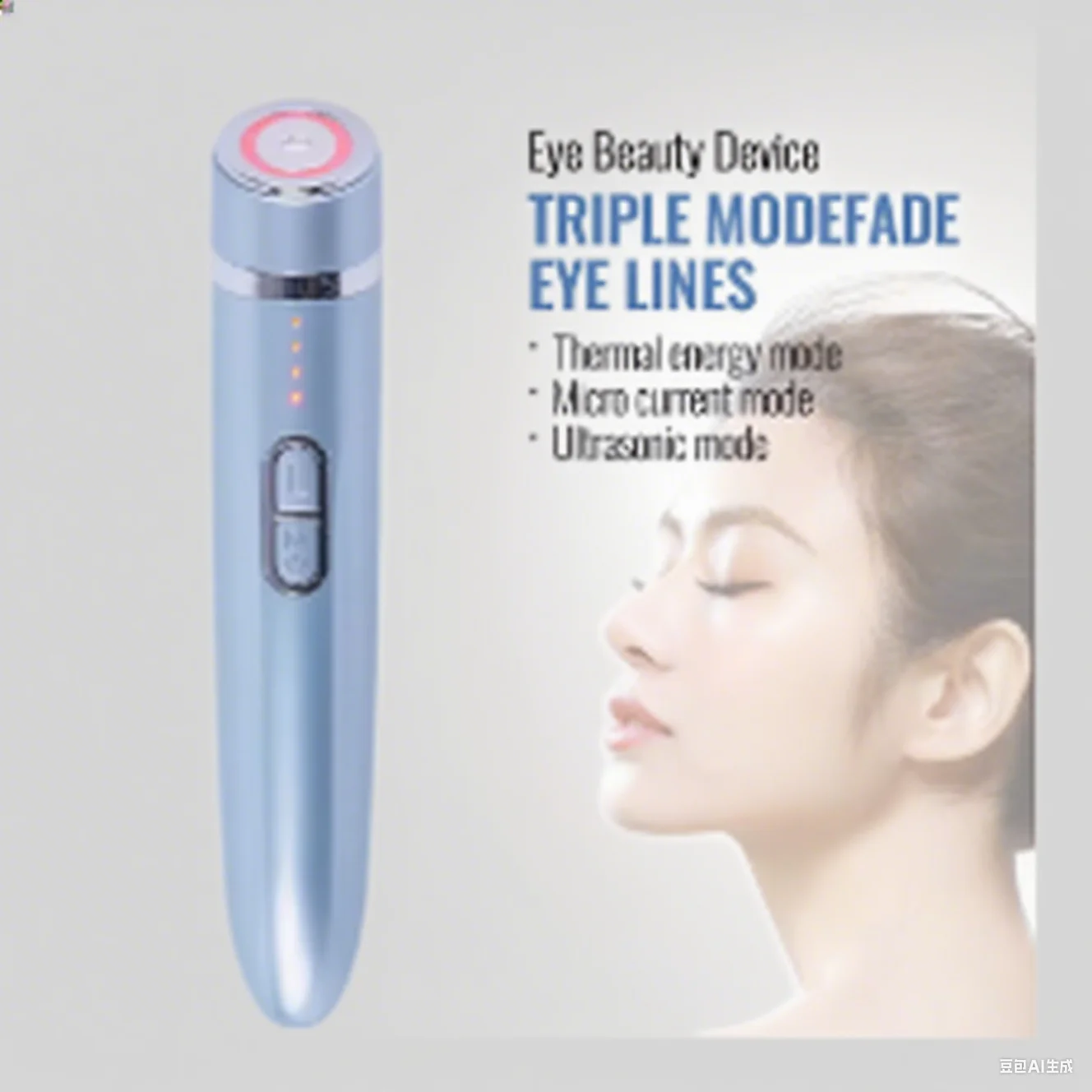 

Facial Eye Massager with Red Light Purple Light Blue Light & Ultrasound – Fight Puffiness & Aging | Skin Care 4.0 Beauty Tech