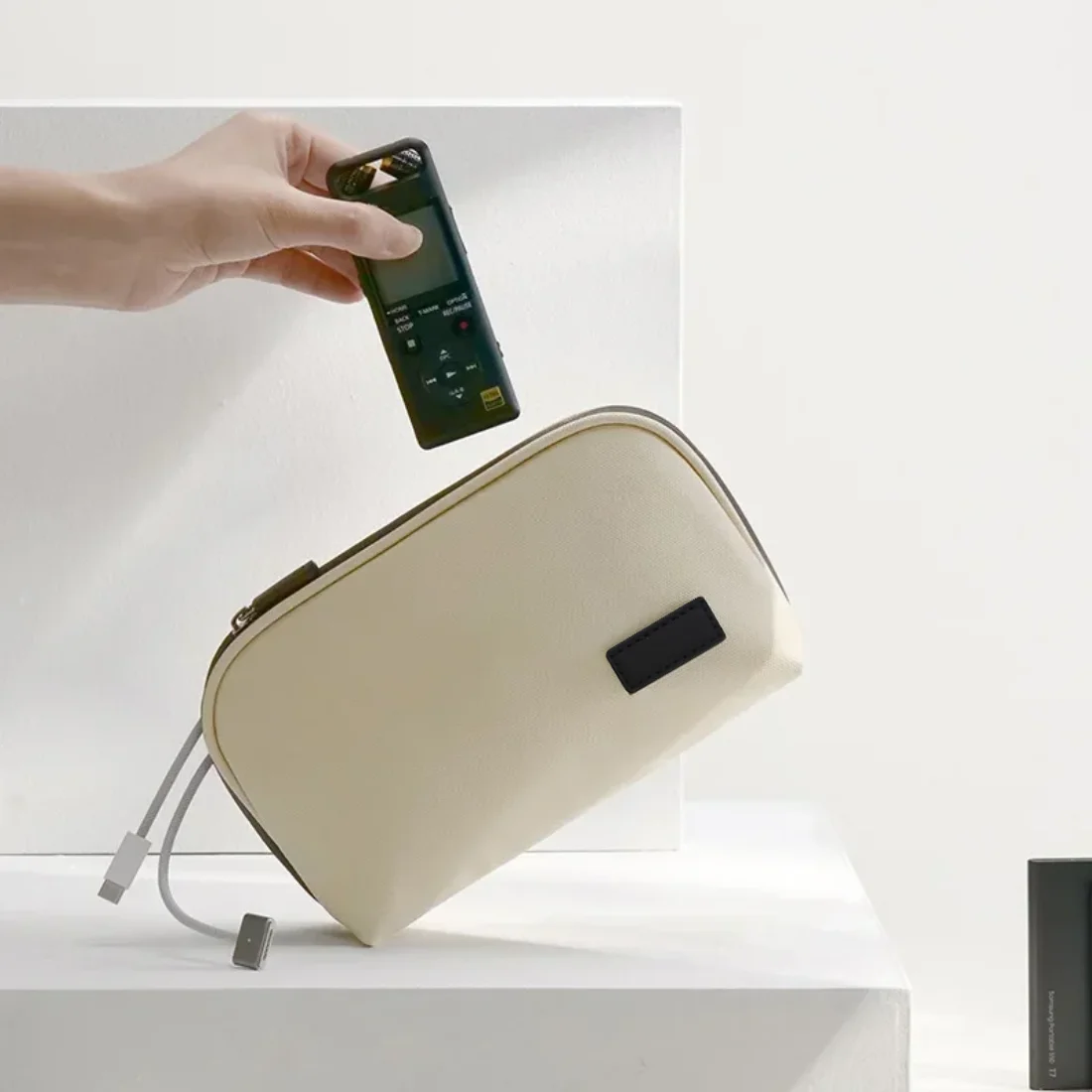 Kabel-Aufbewahrungstasche, wasserdicht, digital, elektronisch, Organizer, tragbar, USB, Datenleitung, Ladegerät, Stecker, Aufbewahrungstasche, Reise-Make-up-Tasche – Detail 9