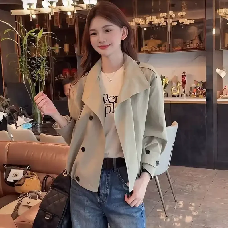 

Women's Short Coat Coat Women's 2026 Spring and Autumn New Casual Loose Jacket Top