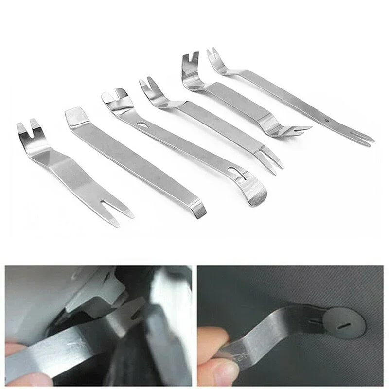 مجموعة أدوات إزالة الصواميل الداخلية للسيارة من الفولاذ المقاوم للصدأ، أداة تثبيت إزالة الصوت مع حقيبة قماش #3